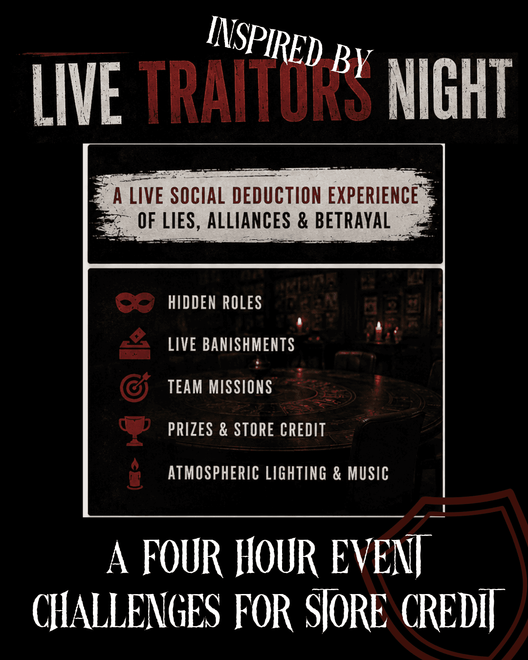 Cover image of Traitors Inspired Event